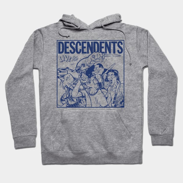 Descendent Vintage Blue Hoodie by Enzy Diva